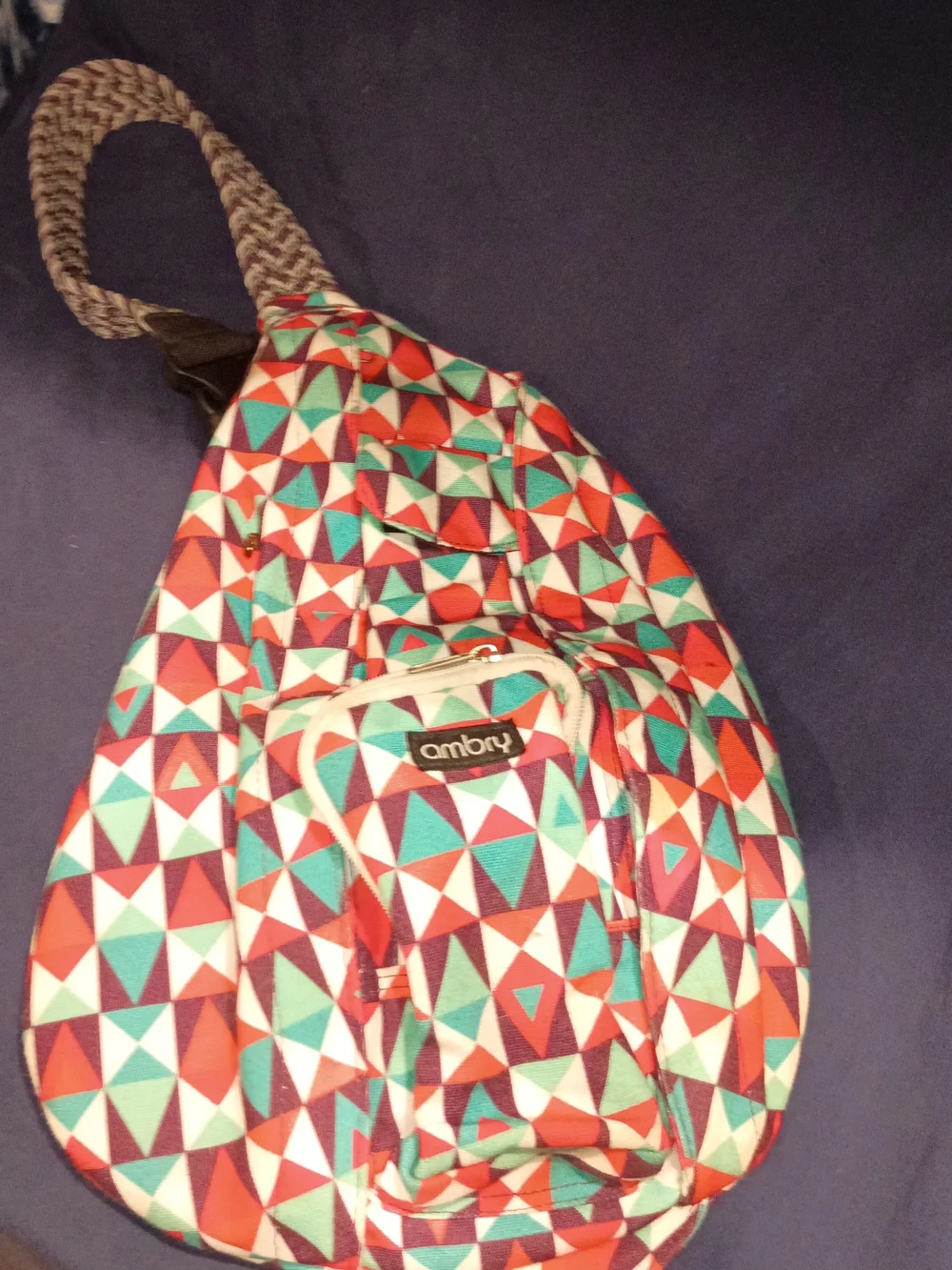 Ambry Geo-Print Sling Bag